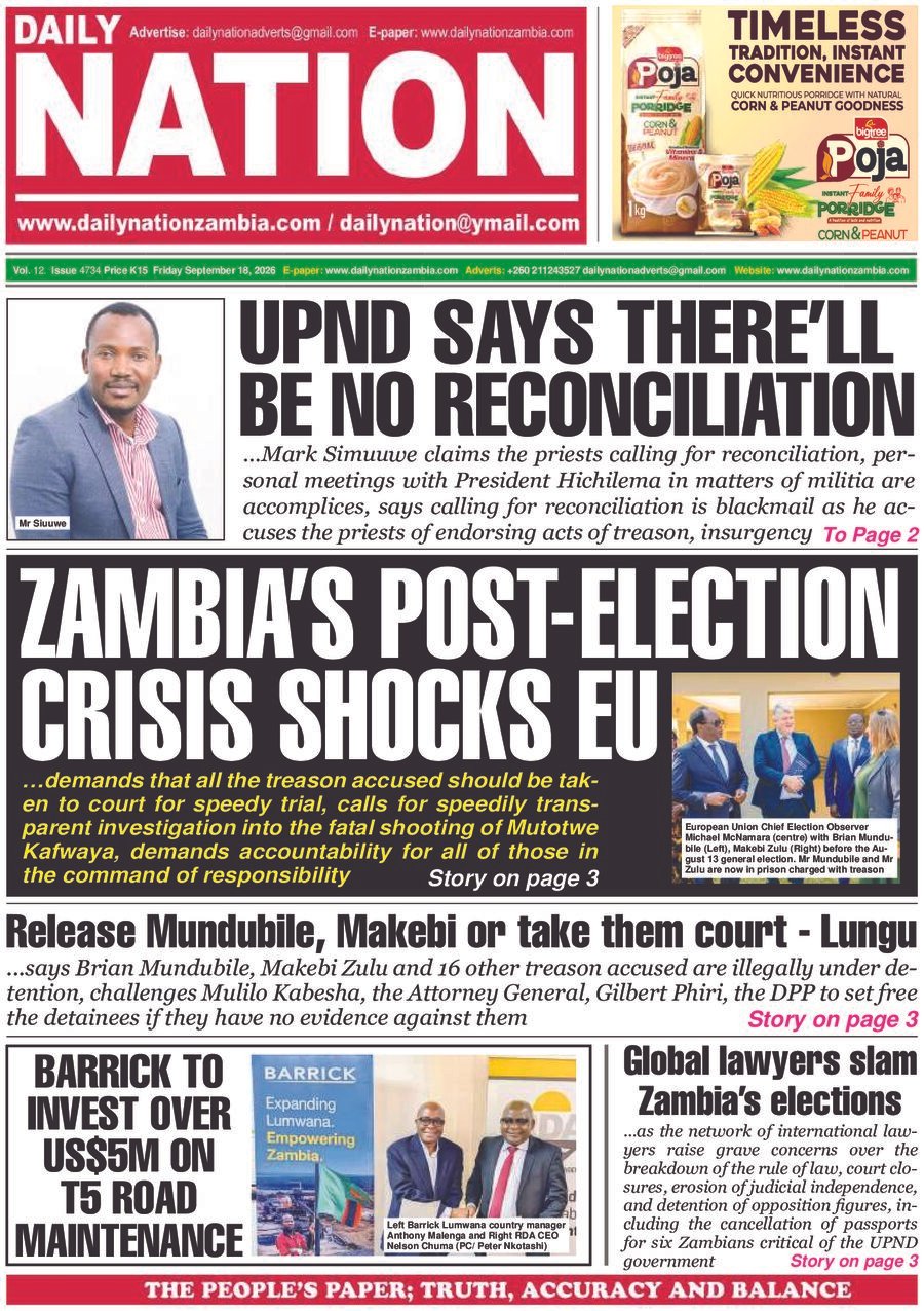 Friday 18th Sept 2026