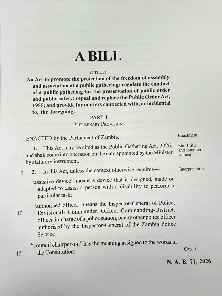Do Not Bury Mulundika: Reject the Public Gathering Bill